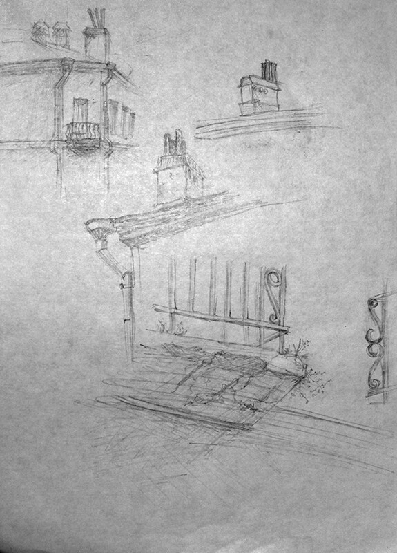 Old city pensil sketches — image 3