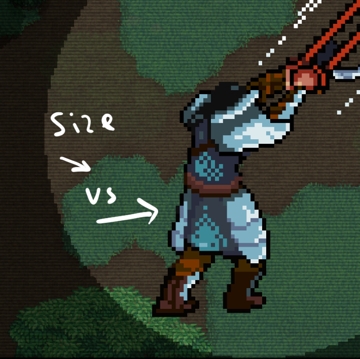 Comments about art style for the game in early development.